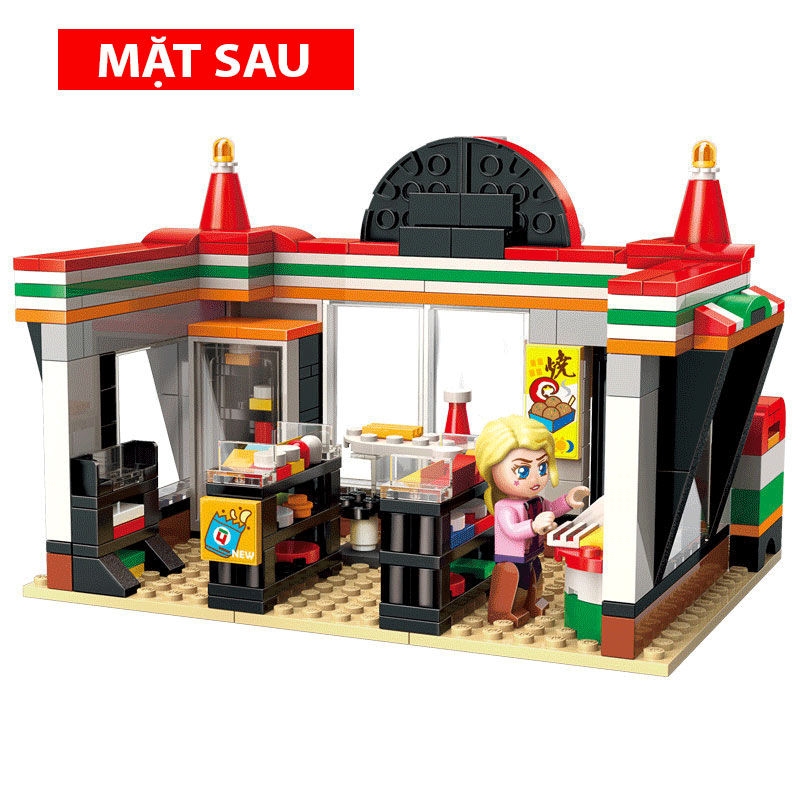 Đồ chơi lắp ghép Kiểu Lego bé trai bé gái Mô hình cửa hàng tiên lợi với 319 chi tiết chất liệu nhựa ABS cao cấp