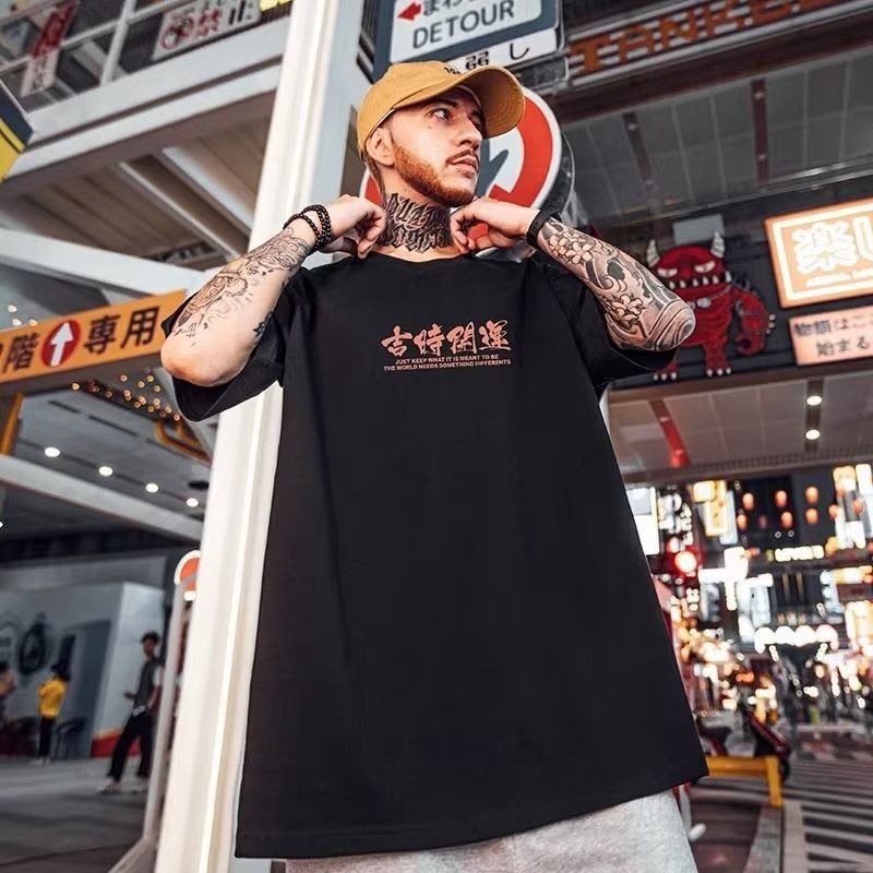 Áo Thun Tay Ngắn Cổ Tròn In Hình Mèo May Mắn Phong Cách Hàn Quốc Thời Trang Mùa Hè Cho Nam Và Nữ size M-8XL