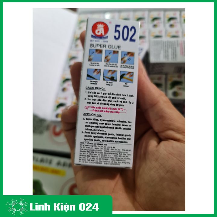 Keo 502, keo dán đa năng siêu dính con voi K502PH