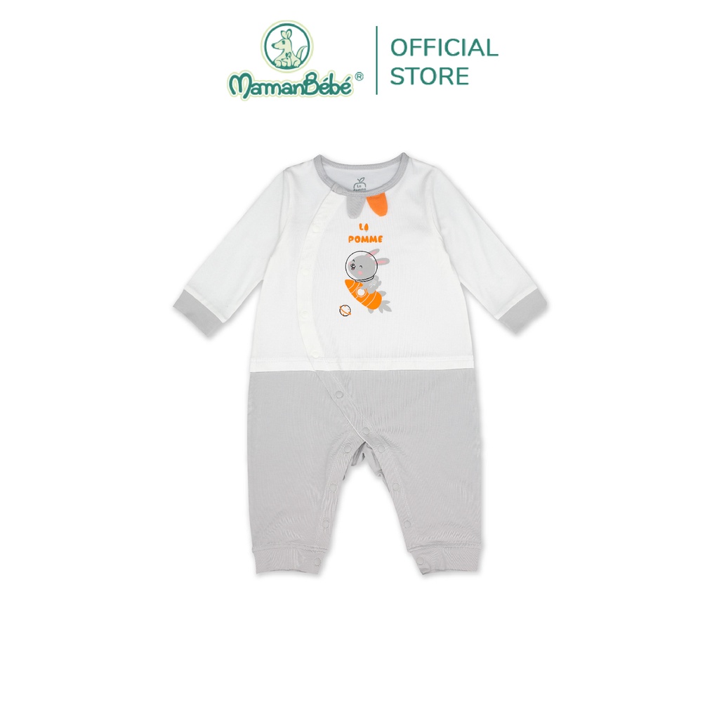 JL059 Body dài tay La Pomme Thỏ Bunny Trắng Ghi/ Be Hồng