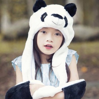 MŨ GẤU HÀN QUỐC CÓ GĂNG TAY