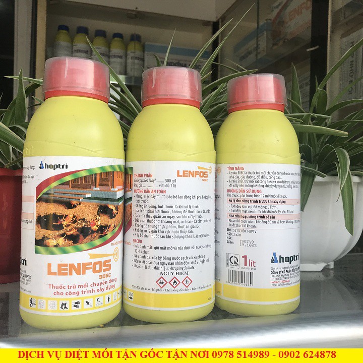 Lenfos 50EC - Thuốc diệt mối - Diệt mối giá rẻ chai 1 lít