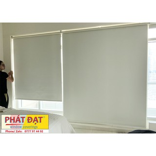 (Đặt theo kích thước) Màn sáo cuốn, Rèm sáo cuốn Vải ánh kim chống bụi, UV, chống nắng 100%, gia công theo yêu cầu