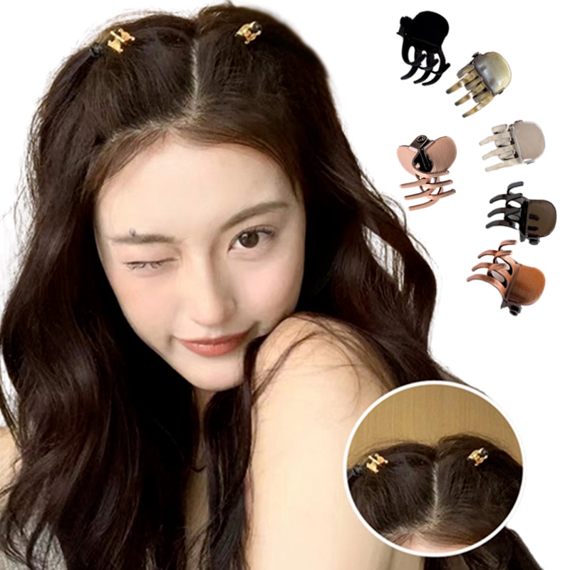 Set 2 Kẹp Tóc Kim Loại Mini Đơn Giản Thời Trang Cho Nữ
