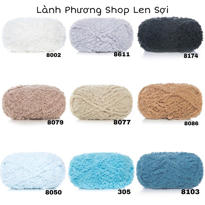 Len bông xù gấu 50 gram