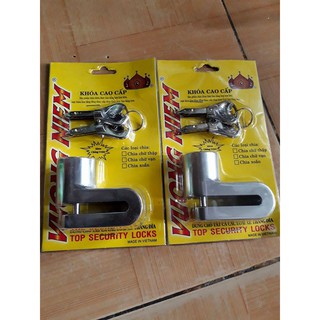 KHÓA ĐĨA CHỐNG TRỘM XE MÁY VƯƠNG MIÊN KIỂU CHỮ THẬP