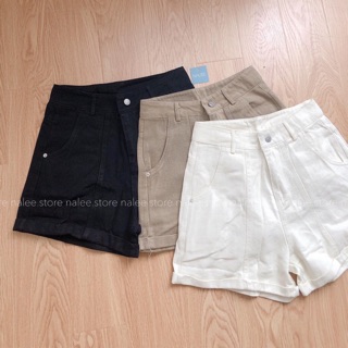 Short kaki gập gấu