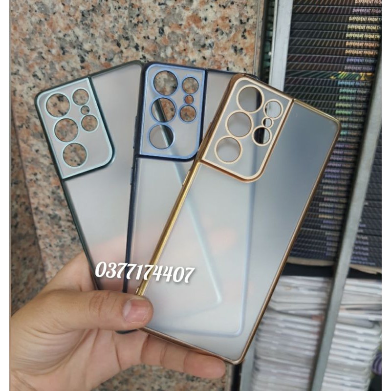 Ốp lưng Nhám viền xi cho Samsung S21/ S21 Plus/ S21 Ultra chính hãng Sulada