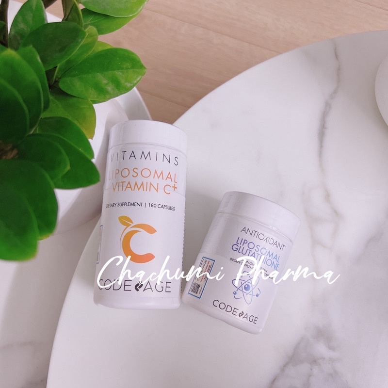 Viên Uống Hỗ Trợ Trắng Da CodeAge Liposomal Glutathione + vitamin C