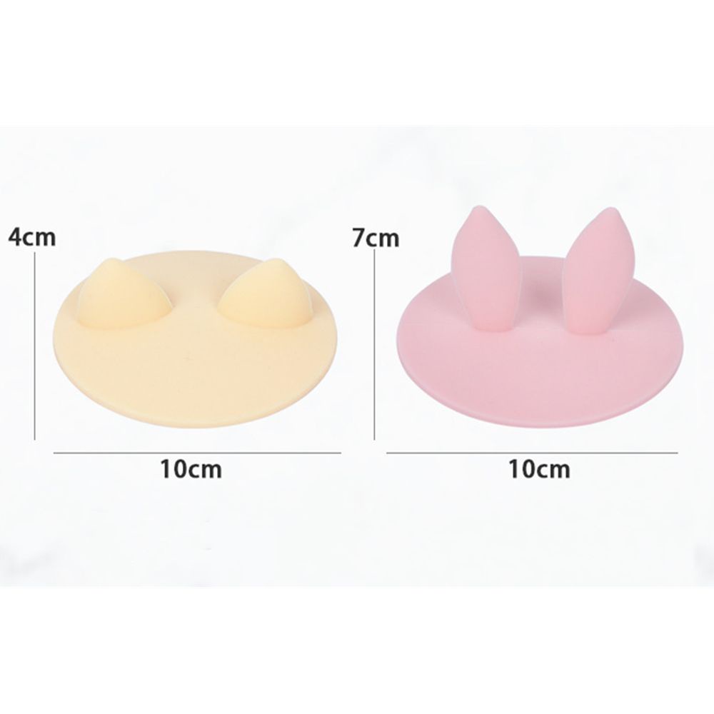 Nắp Đậy Cốc Nước Giữ Nhiệt Không Độc Hại Hình Tai Thỏ Có Thể Tái Sử Dụng Ốp