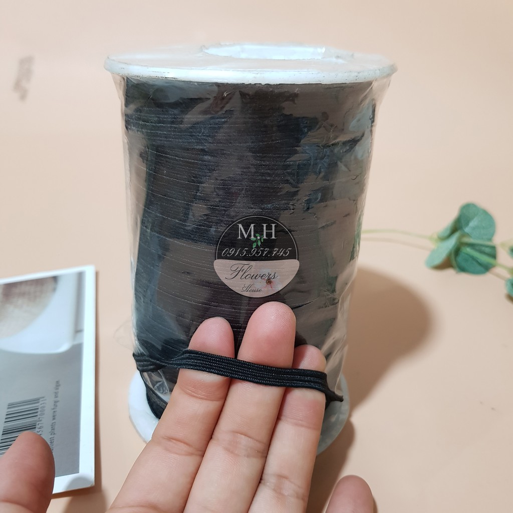 Cuộn 100 mét dây thun quần size 0.5cm chun quần áo co giãn tốt Maihoaflower