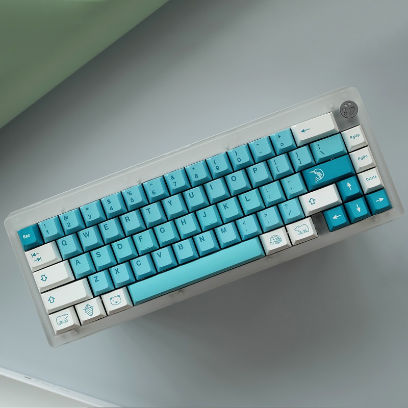 Bộ 125 Phím PBT Iceberg Kiểu Nhật Bản Cho Bàn Phím Cơ Cherry MX