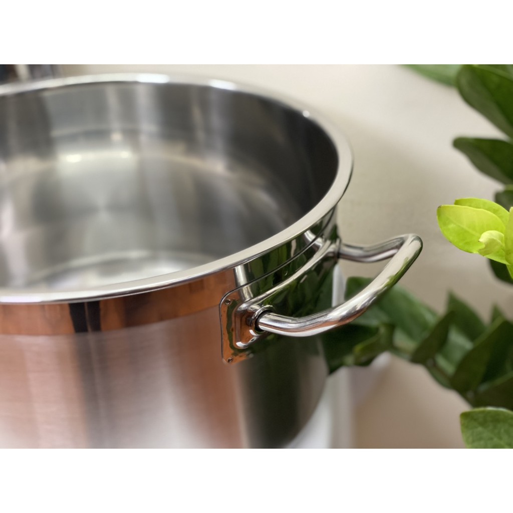 Nồi luộc gà inox 3 đáy Fivestar 30cm - Dùng được trên bếp từ, Inox cao cấp an toàn cho sức khỏe