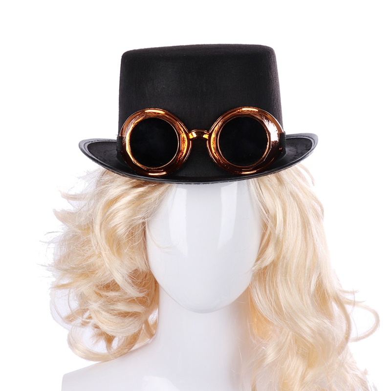 ✿ Mũ Đen Phong Cách Steampunk Vintage Thời Trang Cho Nam