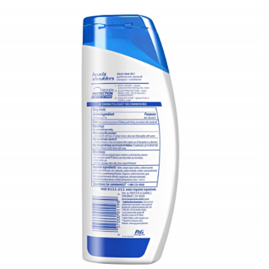 Dầu Gội &amp; Xả 2in1 Head&amp;Shoulders Mỹ Nhiều Mùi Hương 380/400ml