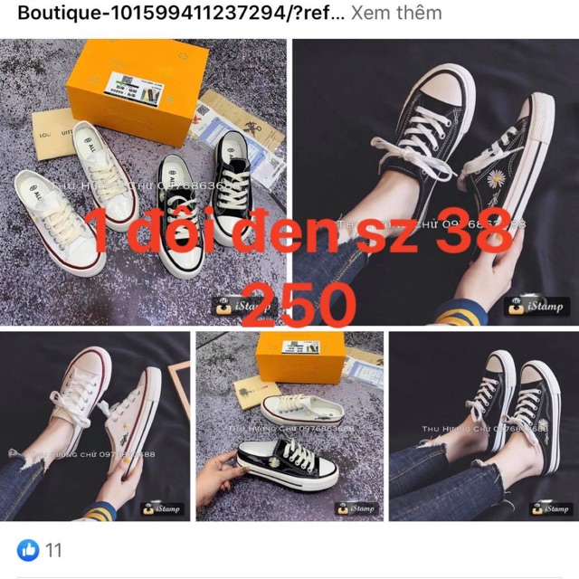 1đôi đen sz 38