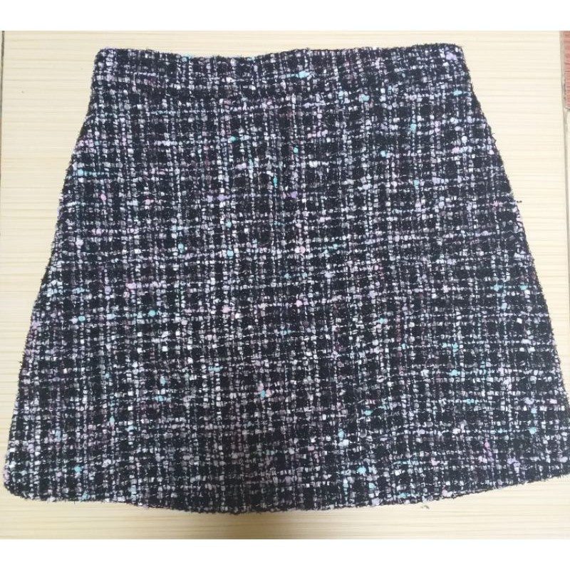 Chân váy dạ Tweed nhũ (thanh lý)