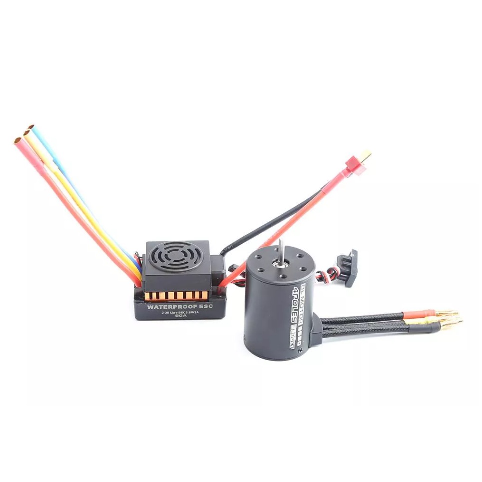 Bộ mô tơ 3650 và esc 60a/120a không chổi than brushless