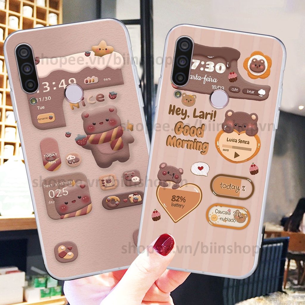 Ốp Vsmart Joy 3 / Joy3 in 3D icon gấu nổi siêu xinh, siêu đáng yêu, cá tính phong cách