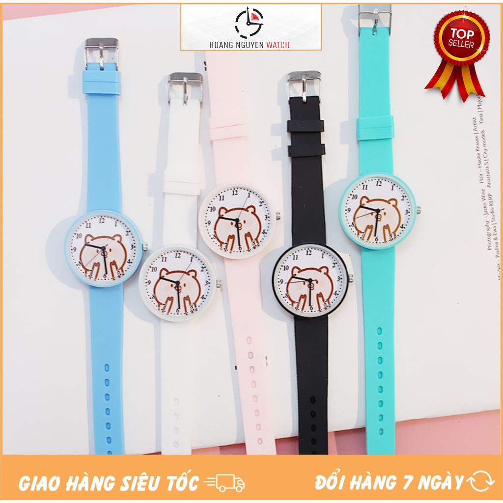 DHC235 ĐỒNG HỒ NỮ DÂY CAOSU CANDYCAT CHÚ HEO MÁ HỒNG PHONG CÁCH THỜI TRANG HÀN QUỐC | BigBuy360 - bigbuy360.vn