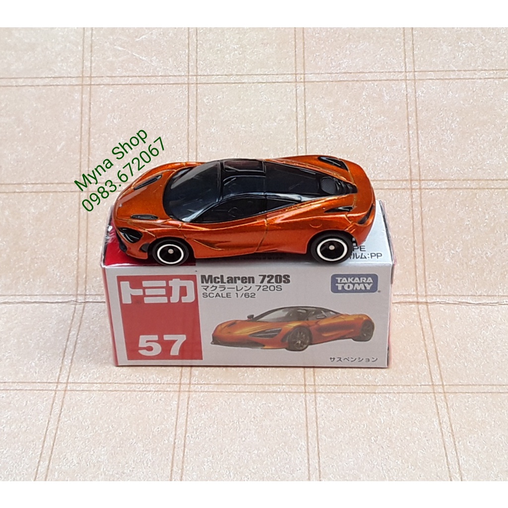 Đồ chơi mô hình tĩnh xe tomica, No.57 McLaren 720S