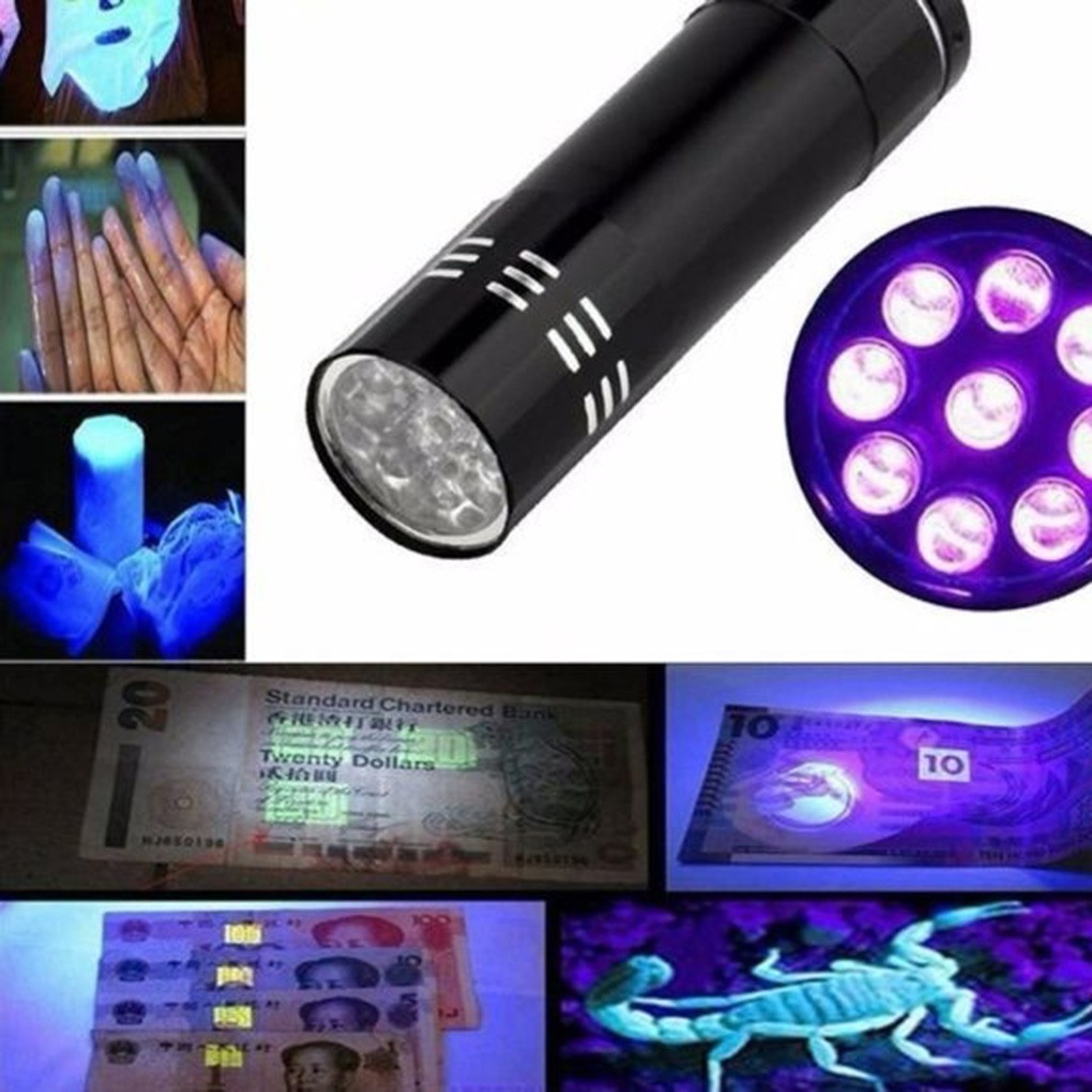 Đèn LED 9 bóng mini chiếu sáng ngoài trời