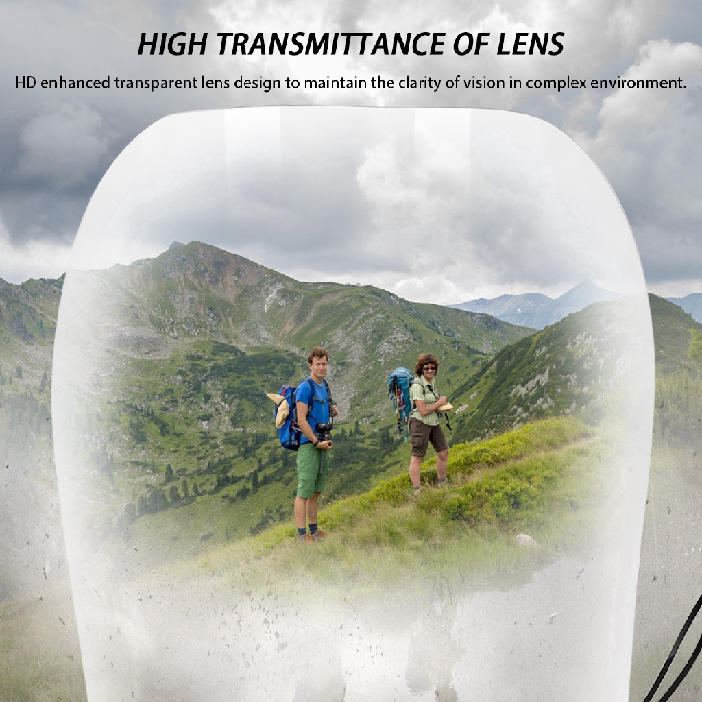 Tấm che mặt trong suốt chống bụi / văng nước bọt / gió để bảo vệ mặt