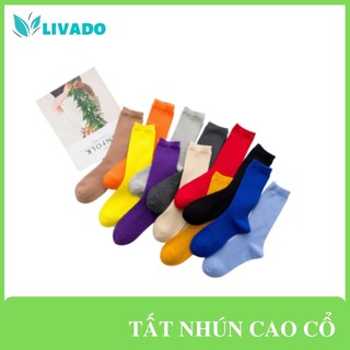 Tất Nhún cao cổ Hàn Quốc -Tất cổ dài cao cấp Vintage