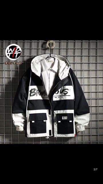 Áo khoác kaki nam & nữ  phối màu chữ WHOBMT cực đẹp | BigBuy360 - bigbuy360.vn