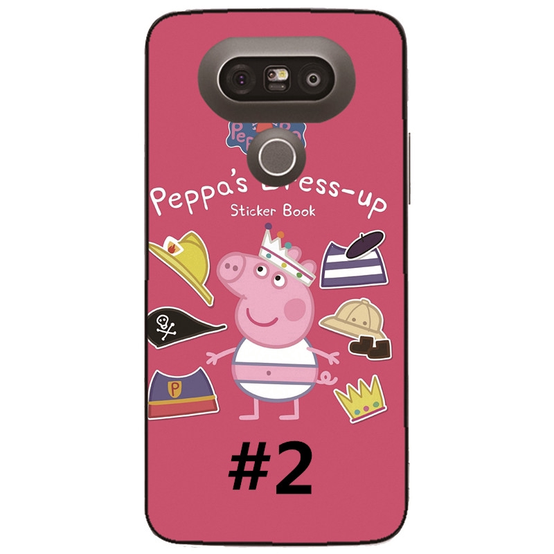 Ốp lưng heo Peppa nhiều mẫu mã cho điện thoại LG G7 G6 G5 G4 G3 G2