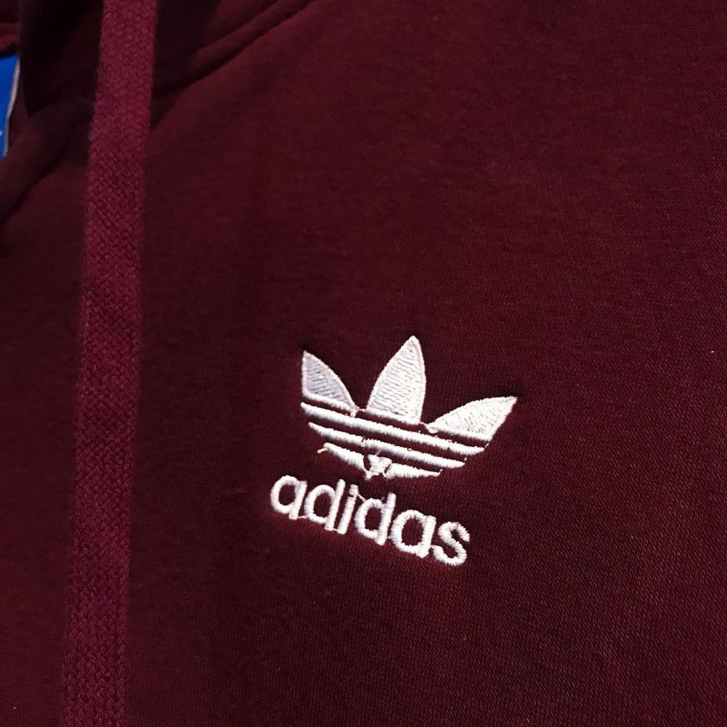 Áo Khoác Hoodie Adidas 3 Sọc Phối Khóa Kéo Thời Trang Năng Động