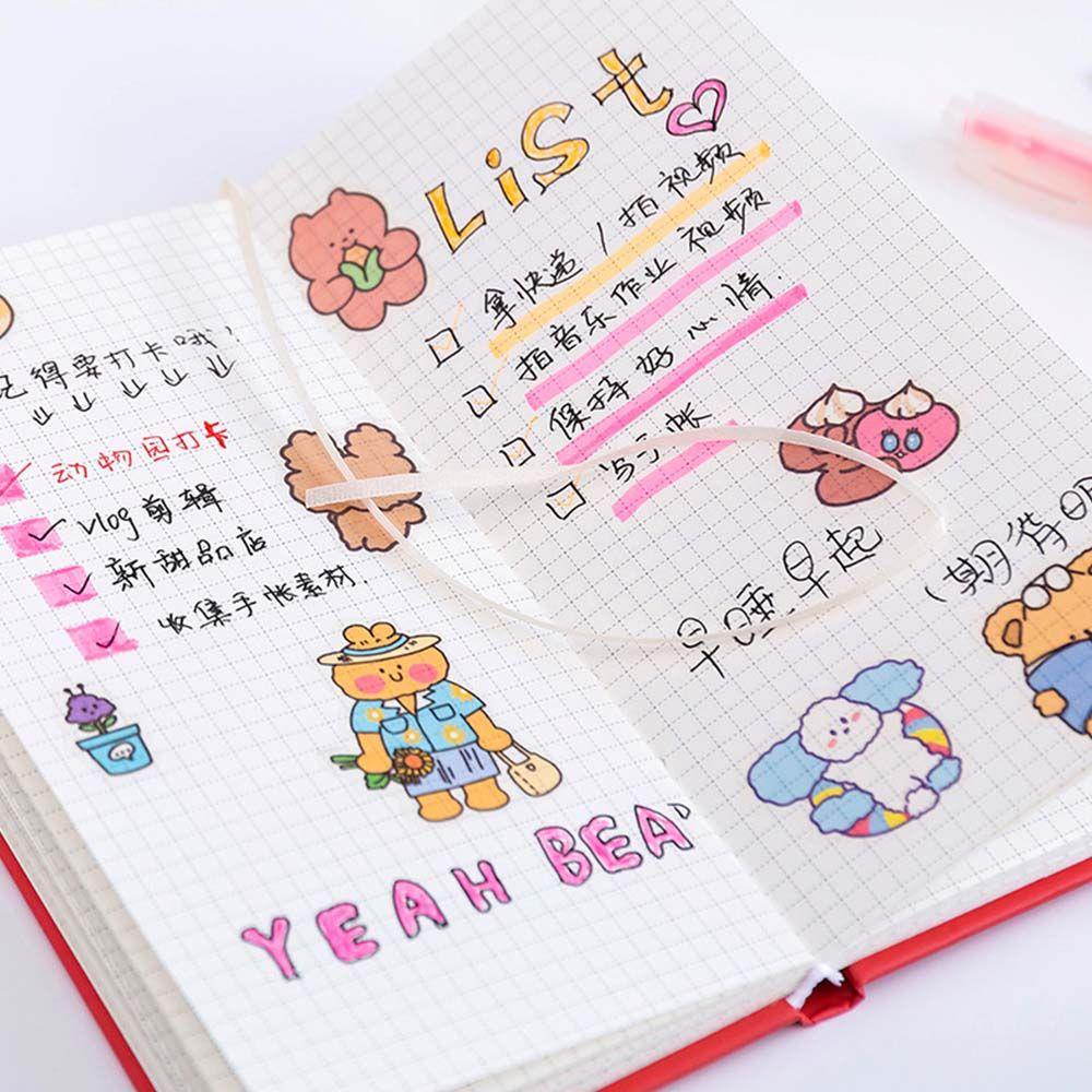 PEWANY Sổ Ghi Chú Agenda Kế Hoạch Kẻ Ô DIY Dành Cho Học Sinh