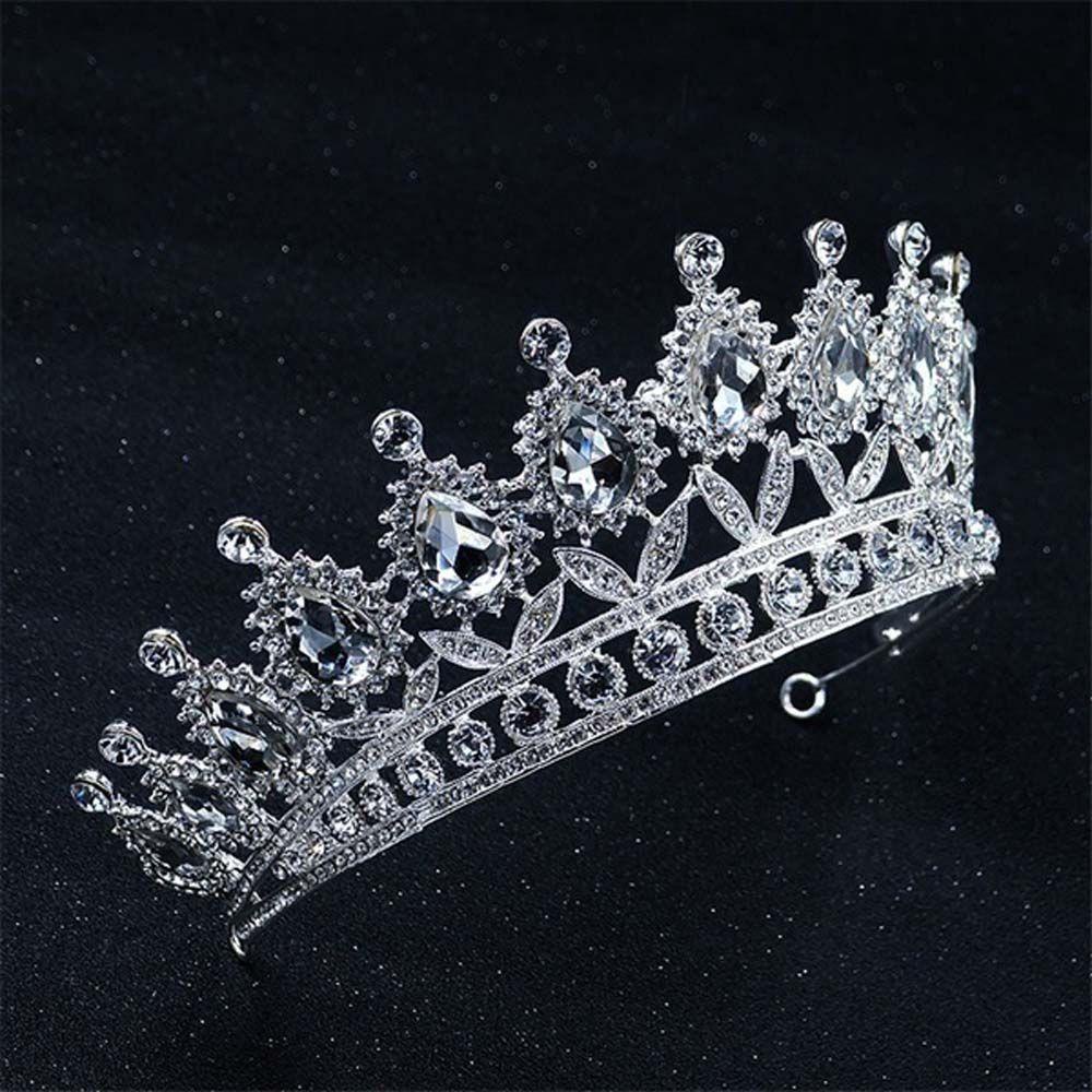 Vương Miện Cô Dâu WMES15H Thanh Lịch Baroque|Sang Trọng|Phụ Kiện Trang Trí Đám Cưới Bằng Hợp Kim Xinh Xắn