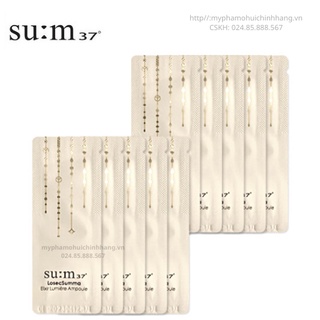 Combo 60 gói tinh chất truyền trắng da Sum:37 LosecSumma Eixir Lumiere Ampoule Sample/ mỹ phẩm Ohui chính hãng