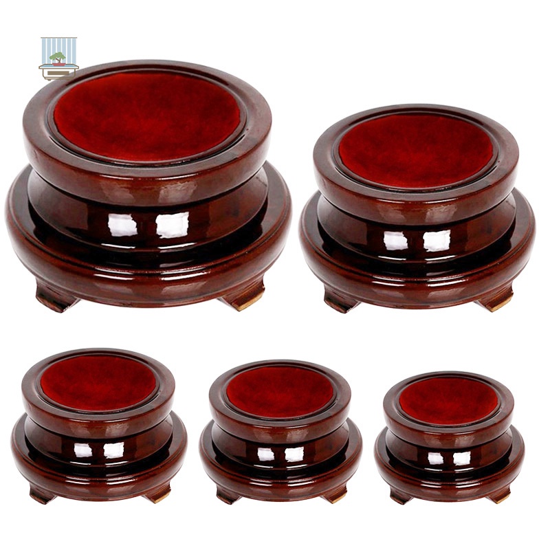 Quả Cầu Pha Lê Đế Gỗ Trong Suốt Trang Trí Nhà Cửa/Văn Phòng