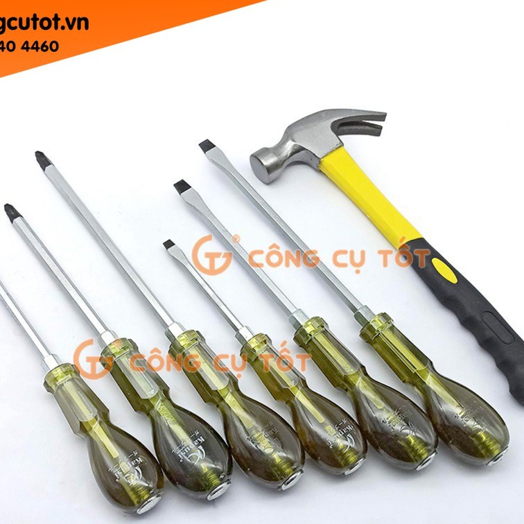 Tô vít đóng 4 cạnh/ 2 cạnh, thân 6mm, dài 150mm