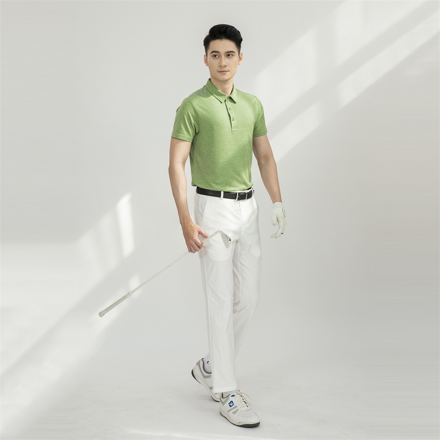 Áo polo nam ARISTINO phom Golf fit, thiết kế basic, họa tiết dệt jacquard tinh tế - APSG11S1