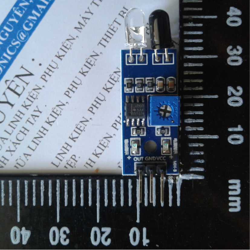 2 cái MODULE THU PHÁT HỒNG NGOẠI Không VỎ 3P out:DO áp: 3-5V phát hiện vật cản kde0019
