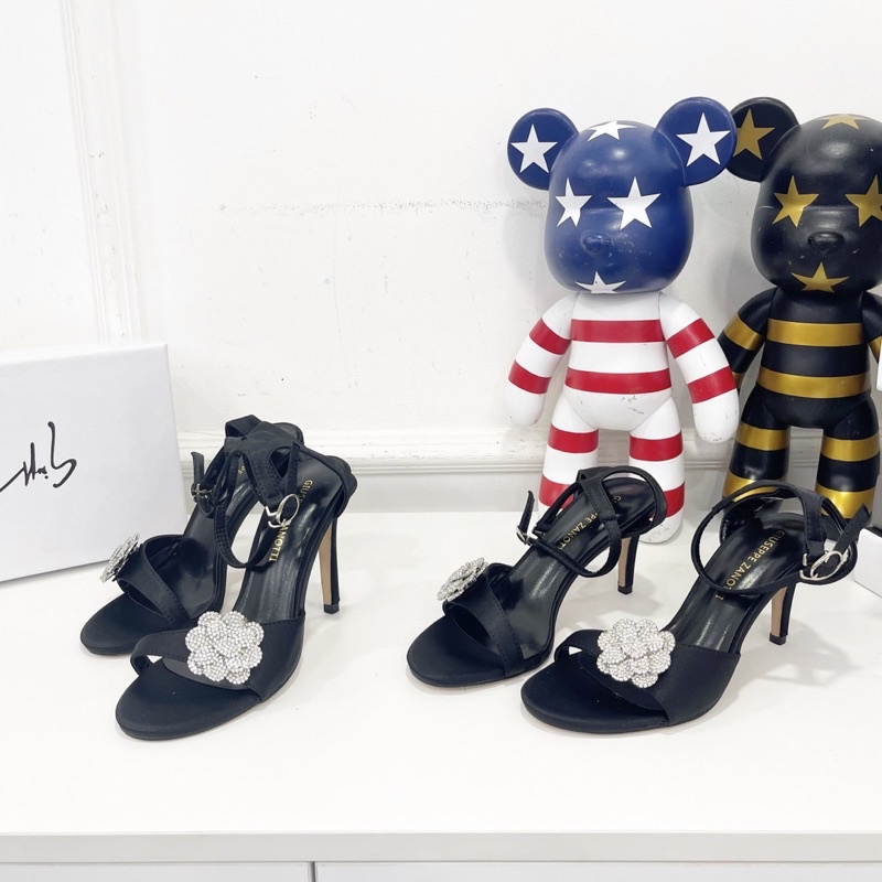 Sandal zanotti hoa trà đá gót nhọn fullbox
