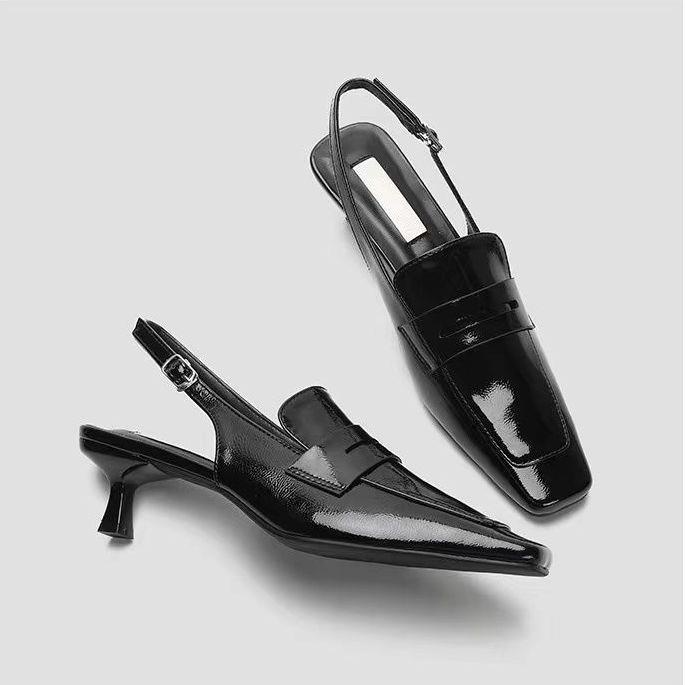 Giày Cao Gót Mũi Vuông Thiết Kế Mới Thời Trang Mùa Hè 2022 Dành Cho Nữ