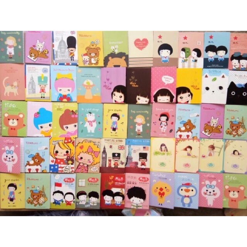 Sổ tay mini nhiều hình dễ thương