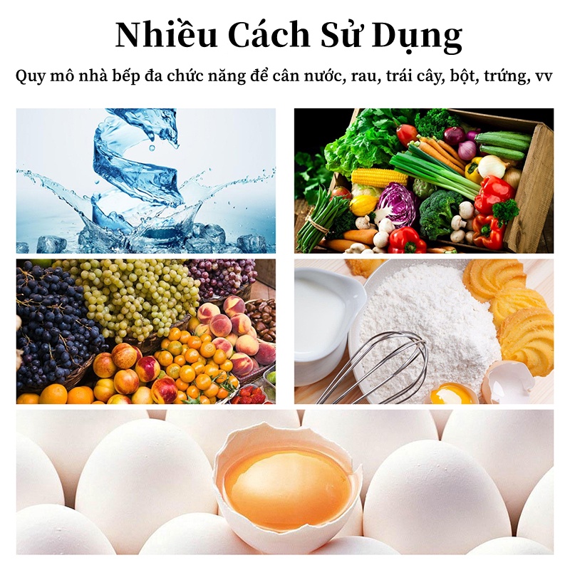 Cân điện tử, Cân tiểu ly điện tử, Tiêu ly nhà bếp mini định lượng 1g - 5kg chất lượng.3kg/0,1g, 5kg/0,1g, 10kg/1g tùy.