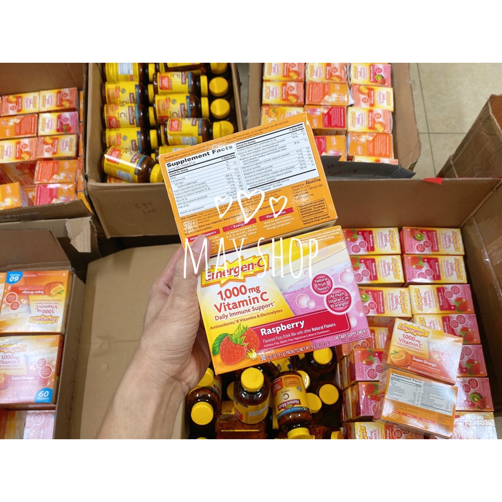 Bột Hòa Tan Trái Cây C Sủi EMERGEN-C 1000mg Bổ Sung Vitamin C, Tăng Sức Đề Kháng
