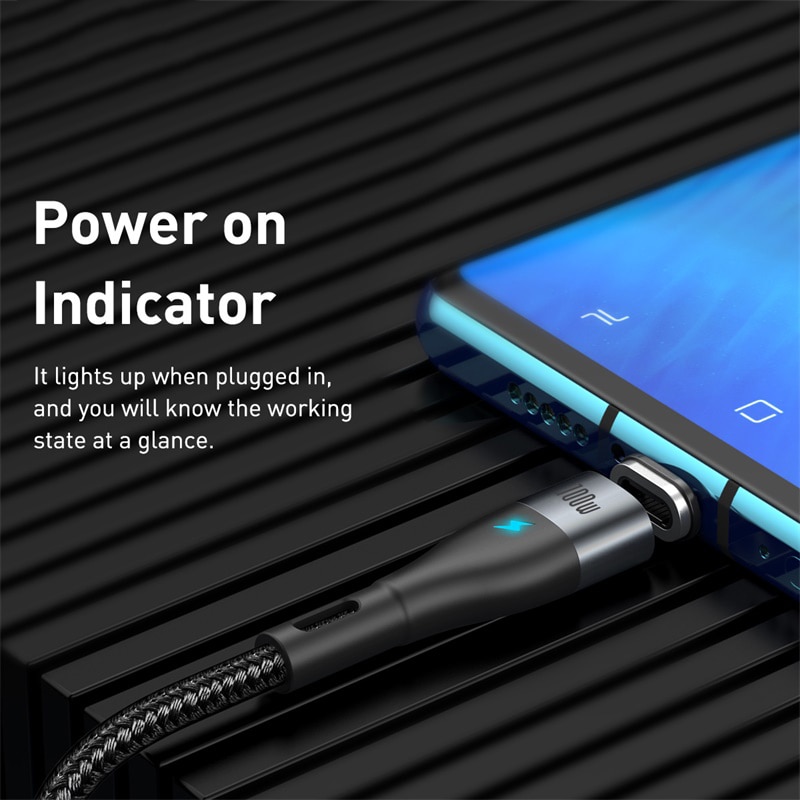 Baseus 100W USB C to USB Type C Cable for Xiaomi Redmi Note 8 Pro Quick Charge 4.0 PD Sạc nhanh cho Cáp sạc MacBook Pro