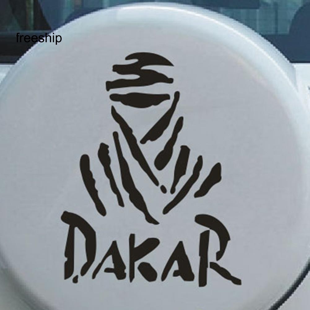 Decal Dán In Chữ Free Dakar Trang Trí Thân Xe Oto & Xe Tải