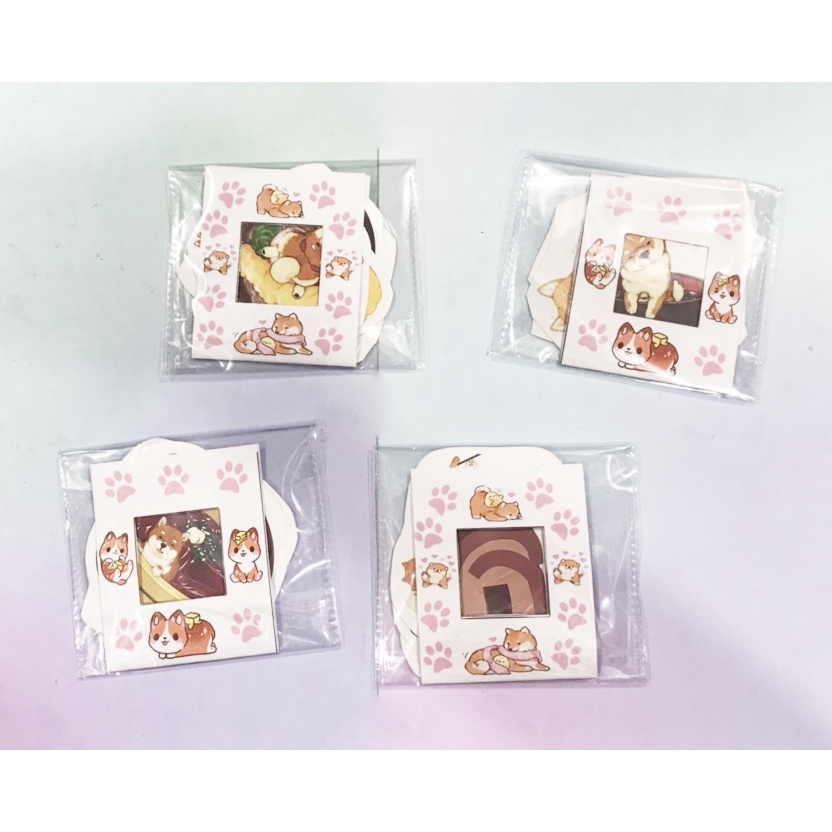 sticker chó shiba cắt rời size to SCI14 có bao giấy cute dễ thương bullet journal