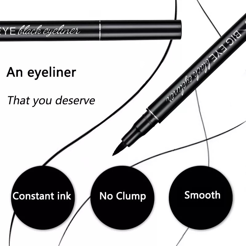 [Hàng mới về] Bút kẻ mắt dạng lỏng BIG EYE màu đen chống nước và nhòe lâu trôi | BigBuy360 - bigbuy360.vn