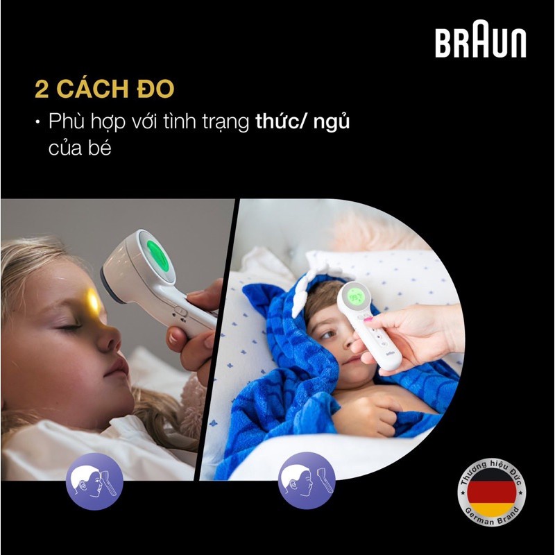 NHIỆT KẾ ĐIỆN TỬ, HỒNG NGOẠI ĐO TRÁN BRAUN BNT400 | CHÍNH HÃNG
