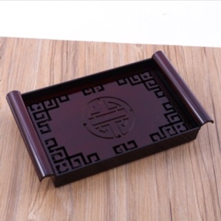 Khay đựng ấm chén nhựa giả gỗ