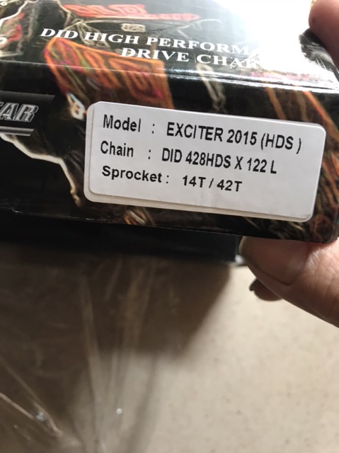 NSD-Nhông sên dĩa xe Exciter 150  DID THÁI LAN